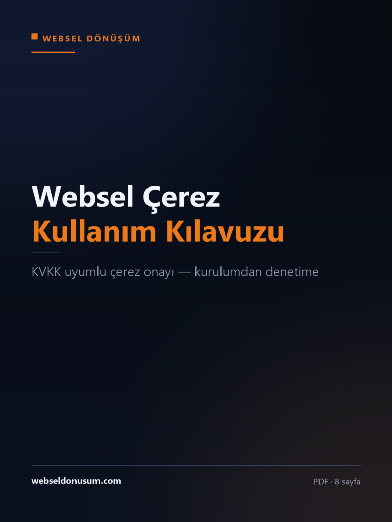 Websel Çerez — Kullanım Kılavuzu