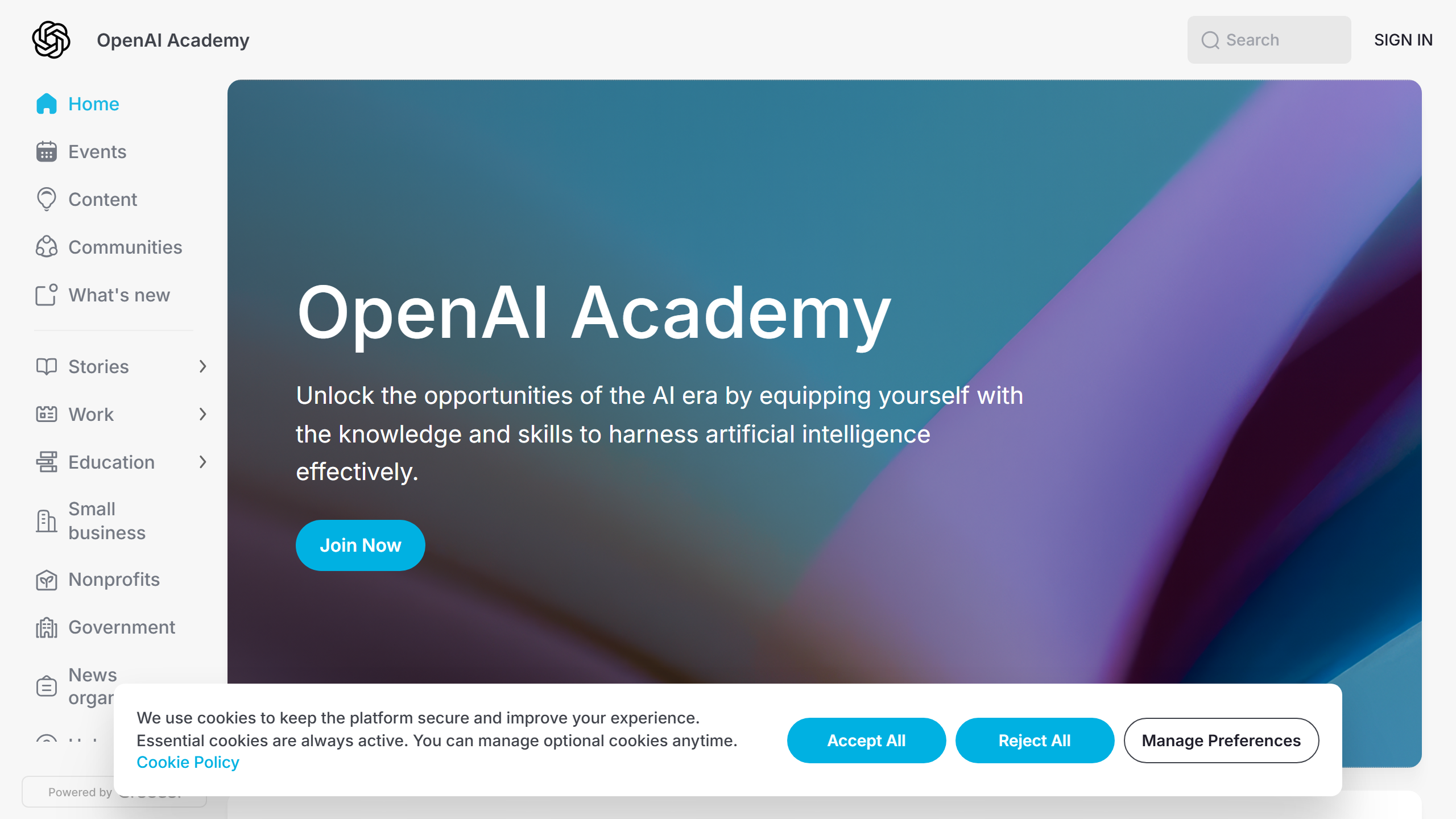 OpenAI Academy ücretsiz yapay zeka eğitim platformu
